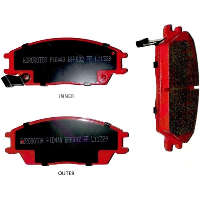 Front Ceramic Pads by EUROROTOR - ID440H pa3