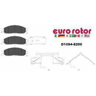 Front Ceramic Pads by EUROROTOR - ID1094H pa1