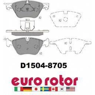 Front Ceramic Pads by EUROROTOR - ID1504H pa3