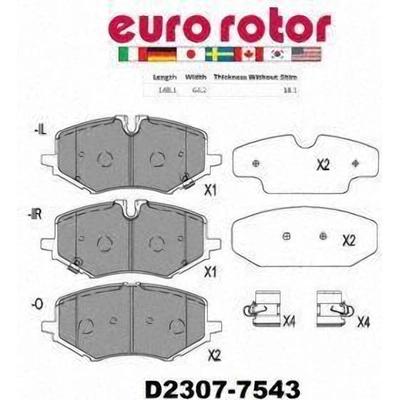 Plaquettes avant en c�ramique  by EUROROTOR - ID2307H pa2