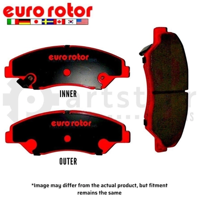 Front Ceramic Pads by EUROROTOR - ID939H pa2