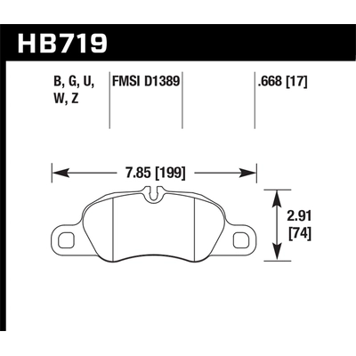 HAWK PERFORMANCE - HB719Z.668 - Front Ceramic Pads pa2