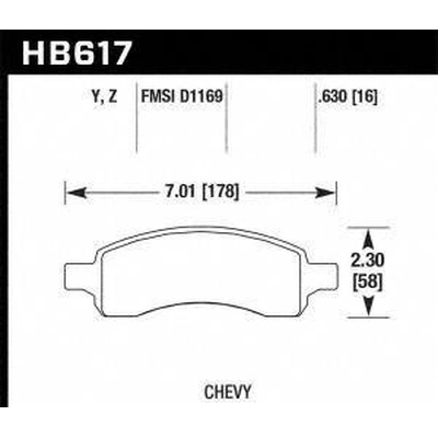 Front Ceramic Pads by HAWK PERFORMANCE - HB617Z.630 pa2