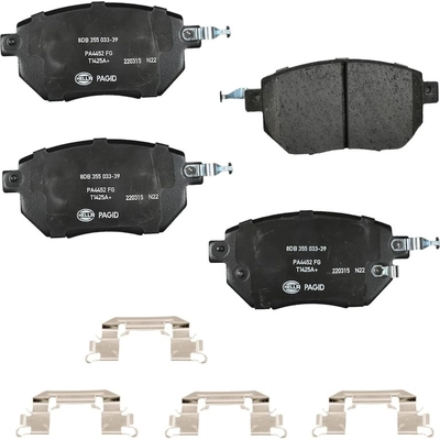 Front Ceramic Pads by HELLA PAGID - 355033391 pa1