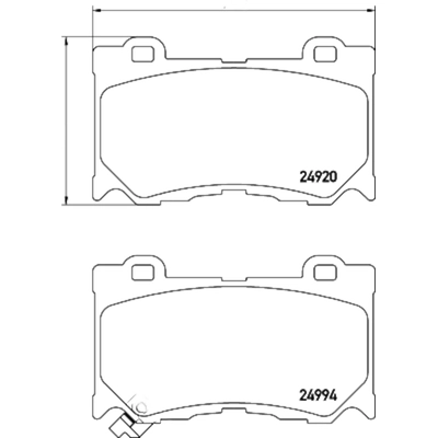 Front Ceramic Pads by HELLA PAGID - 355033451 pa3