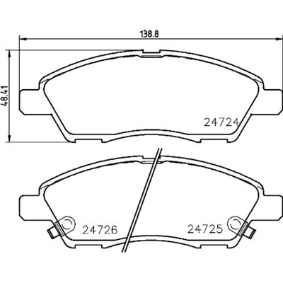 Front Ceramic Pads by HELLA PAGID - 355033501 pa2