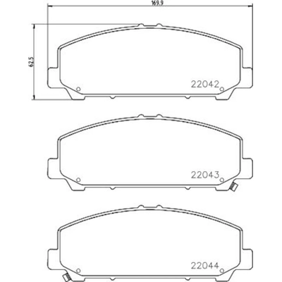 Front Ceramic Pads by HELLA PAGID - 355033521 pa1