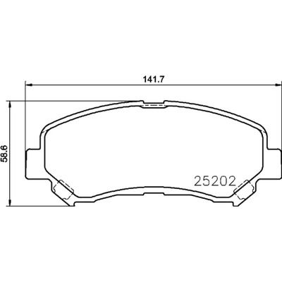 Front Ceramic Pads by HELLA PAGID - 355033541 pa2