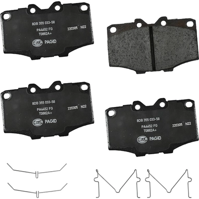 Front Ceramic Pads by HELLA PAGID - 355033581 pa1
