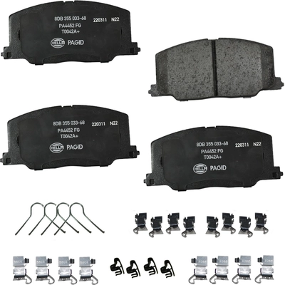 Front Ceramic Pads by HELLA PAGID - 355033681 pa1