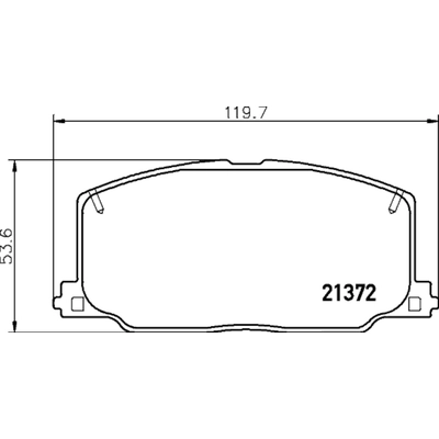 Front Ceramic Pads by HELLA PAGID - 355033681 pa2