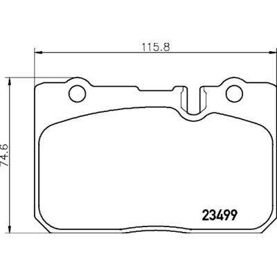 Front Ceramic Pads by HELLA PAGID - 355033891 pa3