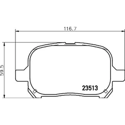 Front Ceramic Pads by HELLA PAGID - 355033901 pa1