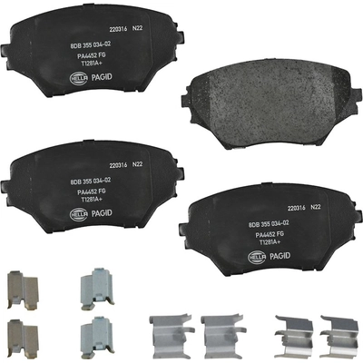 Front Ceramic Pads by HELLA PAGID - 355034021 pa1