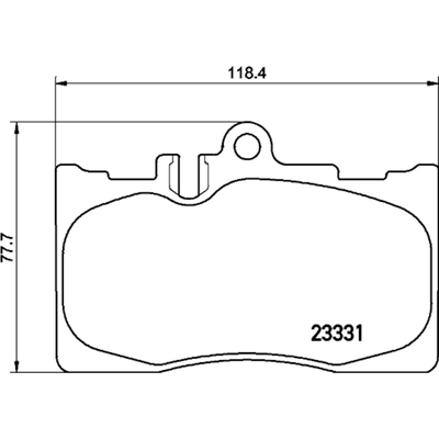 Front Ceramic Pads by HELLA PAGID - 355034041 pa2