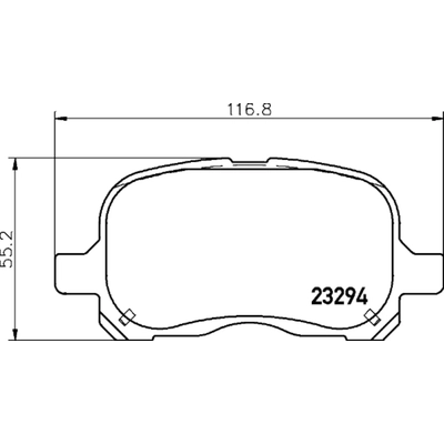 Front Ceramic Pads by HELLA PAGID - 355034071 pa2