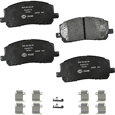 Front Ceramic Pads by HELLA PAGID - 355034091 pa1