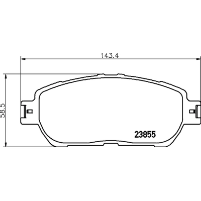 Front Ceramic Pads by HELLA PAGID - 355034131 pa2