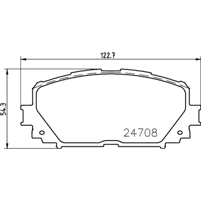 Front Ceramic Pads by HELLA PAGID - 355034251 pa1