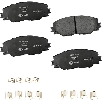 Front Ceramic Pads by HELLA PAGID - 355034301 pa1