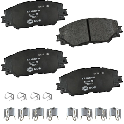 Front Ceramic Pads by HELLA PAGID - 355034331 pa1