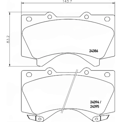 Front Ceramic Pads by HELLA PAGID - 355034351 pa2