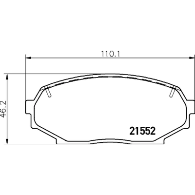 Front Ceramic Pads by HELLA PAGID - 355034551 pa1