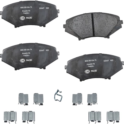 Front Ceramic Pads by HELLA PAGID - 355034741 pa1