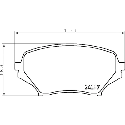 Front Ceramic Pads by HELLA PAGID - 355034771 pa2