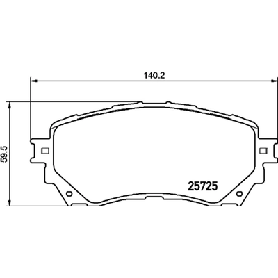 Front Ceramic Pads by HELLA PAGID - 355034871 pa2