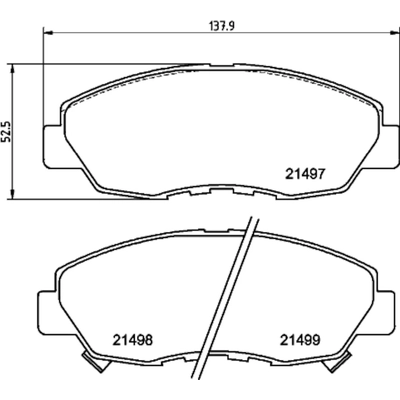 Front Ceramic Pads by HELLA PAGID - 355035091 pa2