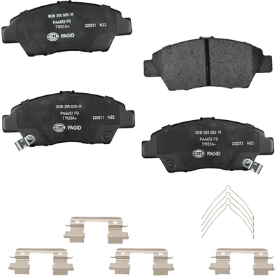 Front Ceramic Pads by HELLA PAGID - 355035191 pa1