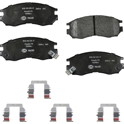 Front Ceramic Pads by HELLA PAGID - 355035311 pa1