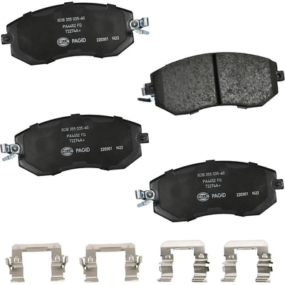 Front Ceramic Pads by HELLA PAGID - 355035601 pa1