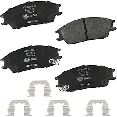 Front Ceramic Pads by HELLA PAGID - 355035621 pa1