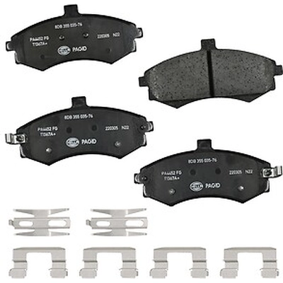 Front Ceramic Pads by HELLA PAGID - 355035761 pa1