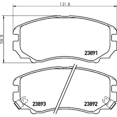 Front Ceramic Pads by HELLA PAGID - 355035781 pa2