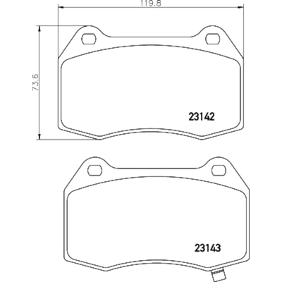 Front Ceramic Pads by HELLA PAGID - 355035821 pa2