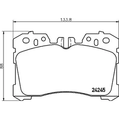 Front Ceramic Pads by HELLA PAGID - 355035951 pa1