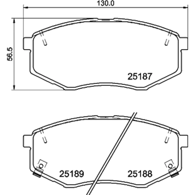 Front Ceramic Pads by HELLA PAGID - 355036191 pa2