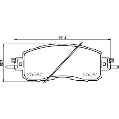 Front Ceramic Pads by HELLA PAGID - 355036201 pa2