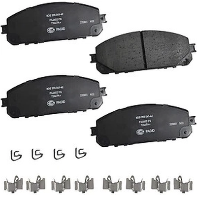 Front Ceramic Pads by HELLA PAGID - 355041421 pa1