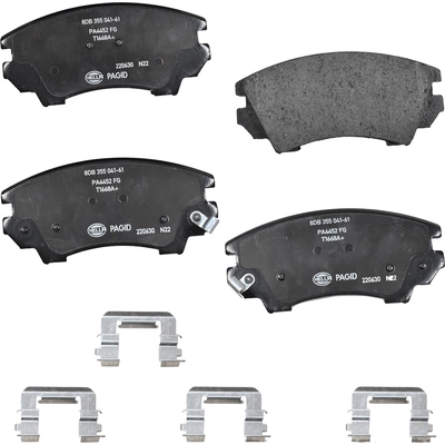 Front Ceramic Pads by HELLA PAGID - 355041611 pa1