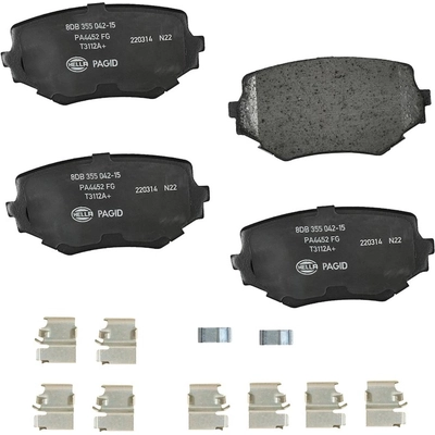 Front Ceramic Pads by HELLA PAGID - 355042151 pa1