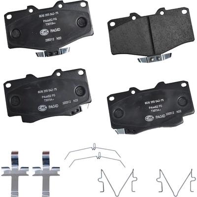 Front Ceramic Pads by HELLA PAGID - 355042751 pa1