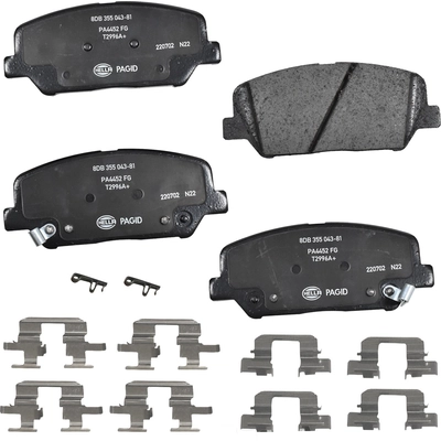 Front Ceramic Pads by HELLA PAGID - 355043811 pa1