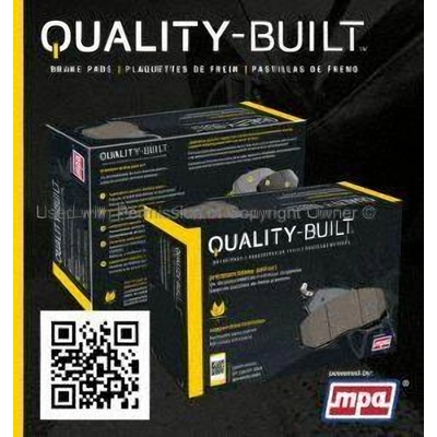 Front Ceramic Pads by QUALITY-BUILT - 1001-0031C pa2