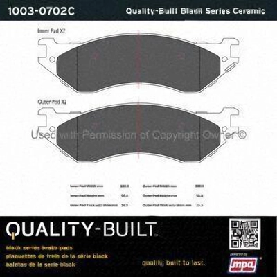 Plaquettes avant en céramique  de QUALITY-BUILT - 1003-0702C pa2