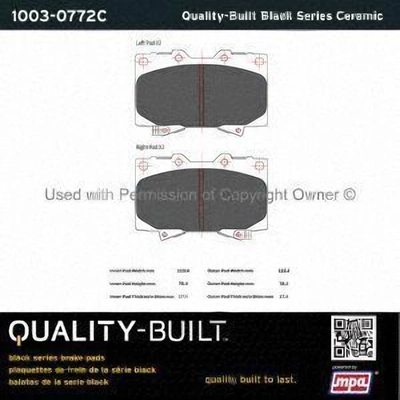 Plaquettes avant en céramique  by QUALITY-BUILT - 1003-0772C pa1