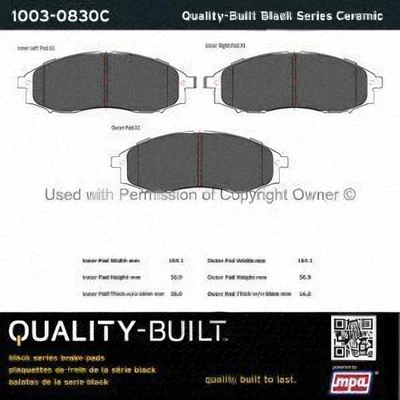 Plaquettes avant en céramique  by QUALITY-BUILT - 1003-0830C pa1